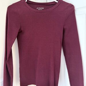 J.Crew Deep Burgundy Long Sleeve Shirt